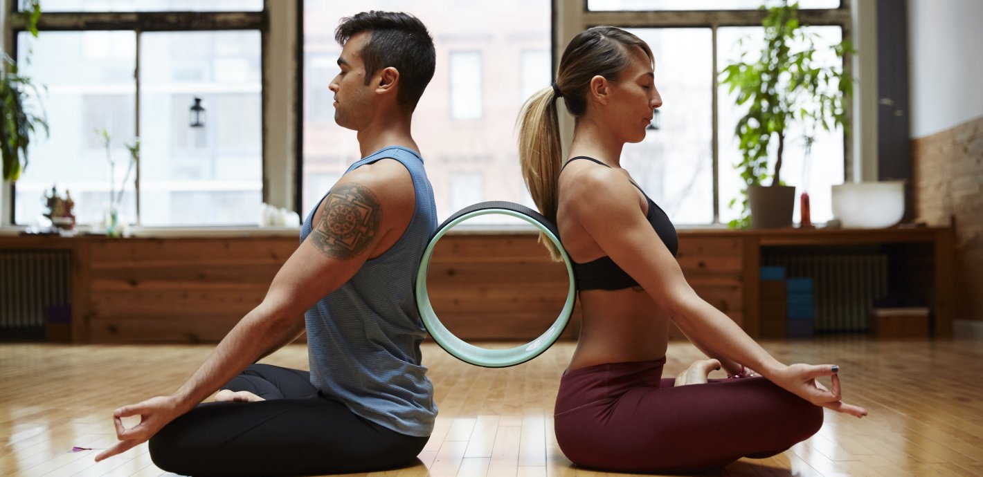 Mindful sales yoga wheel
