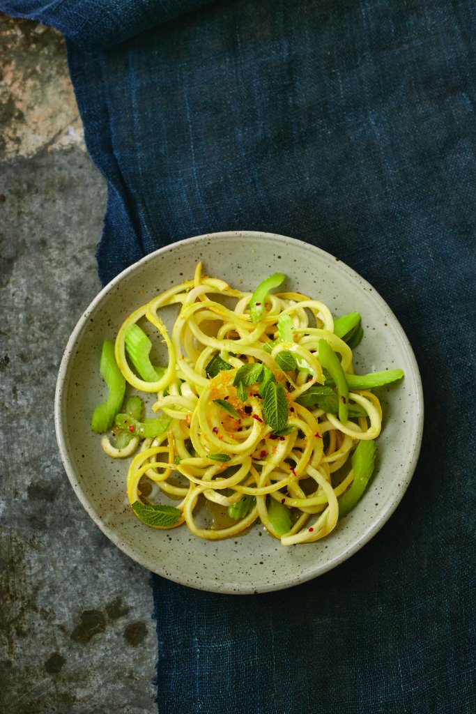 Basil and Mint Squash Noodles_Lauren Volo