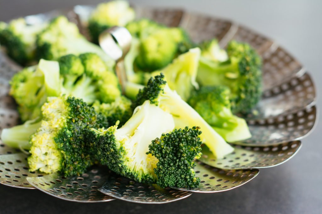 Steamed broccoli